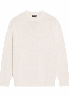 Balenciaga slogan-embroidered jumper