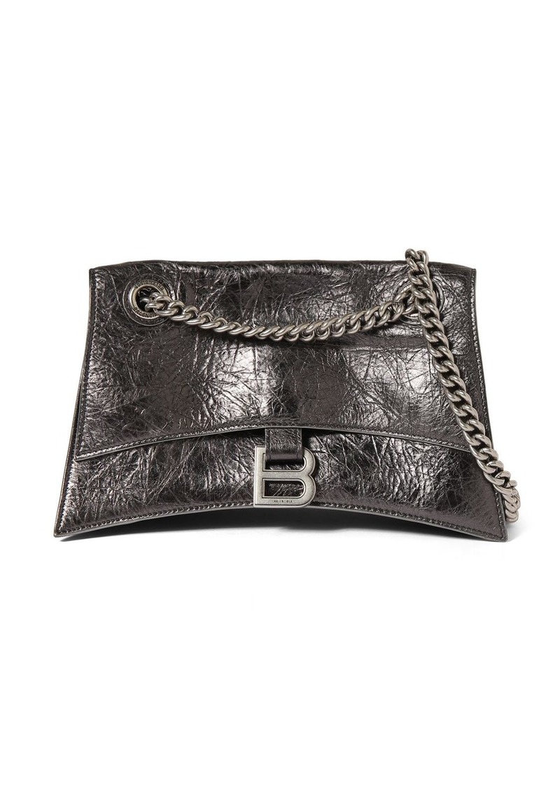 Balenciaga Small Crush Leather Chain Bag