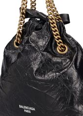 Balenciaga Small Crush Leather Tote Bag