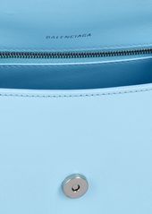 Balenciaga Small Hourglass Leather Top Handle Bag