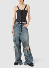 Balenciaga Spandex Corset Tank Top