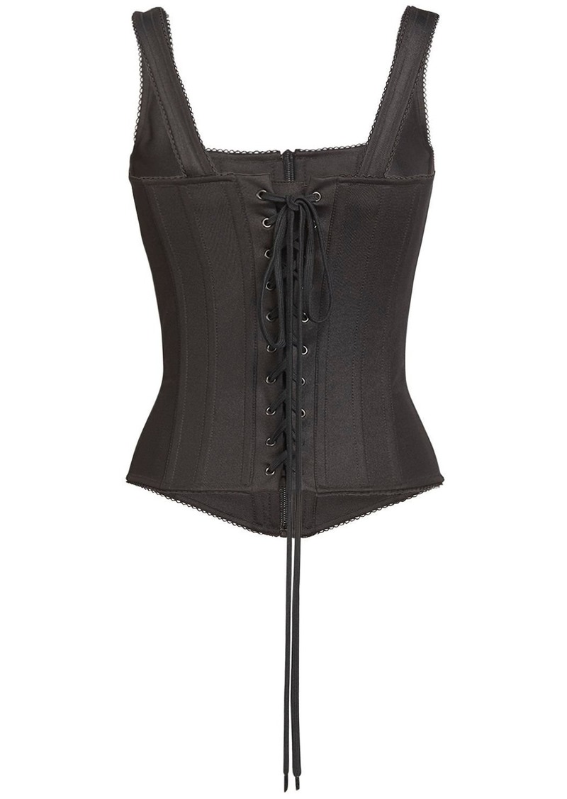 Balenciaga Spandex Corset Tank Top