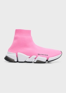 Balenciaga Speed 2.0 Clear Sole Recycled Knit Sneakers