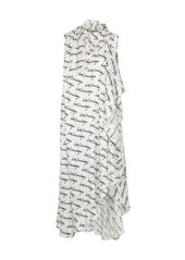 Balenciaga Stola long printed dress