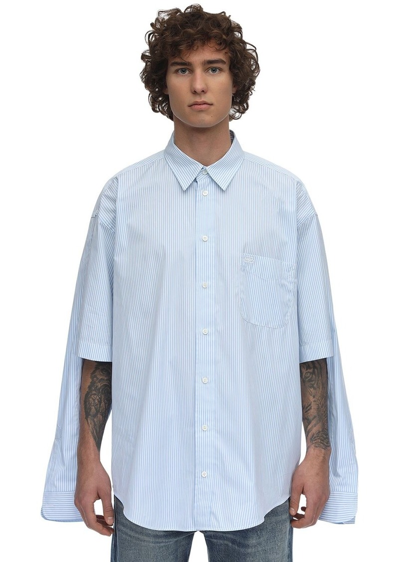 balenciaga button up shirt