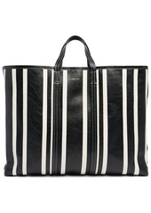Balenciaga Striped Leather Tote Bag
