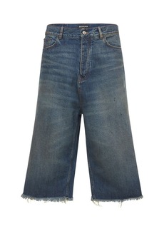Balenciaga Super Cropped Cotton Denim Jeans