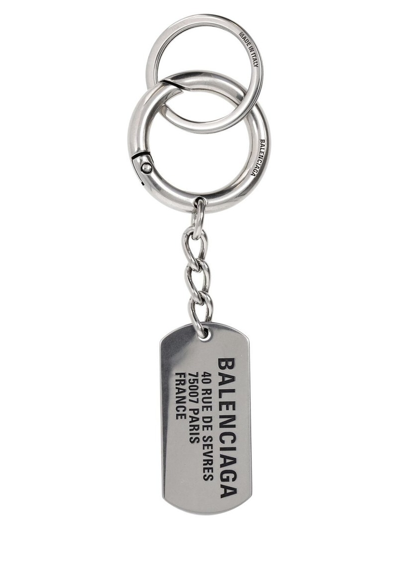 Balenciaga Tags Keyring Brass Blend Charm