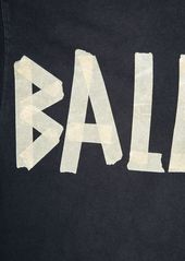 Balenciaga Tape Type Vintage Effect Cotton T-shirt