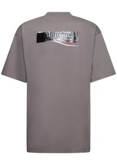 Balenciaga Taped Logo Cotton T-shirt