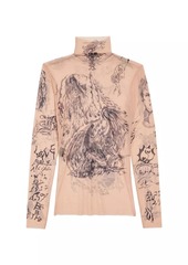 Balenciaga Tat Long Sleeve Top