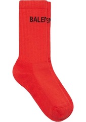Balenciaga Tennis logo ankle socks
