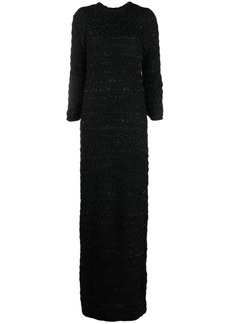 Balenciaga tweed button-back dress
