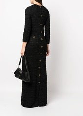 Balenciaga tweed button-back dress