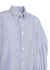 Balenciaga Twisted Sleeve Cotton Poplin Shirt