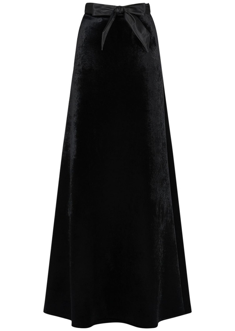 Balenciaga Viscose Blend A-line Maxi Skirt