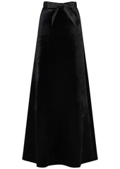 Balenciaga Viscose Blend A-line Maxi Skirt