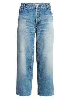 Balenciaga Wide-Leg Ankle Crop Jeans
