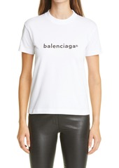 Balenciaga Copyright Logo Graphic Tee in 9040 White/Black at Nordstrom