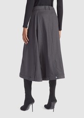 Balenciaga Wool A-line Skirt