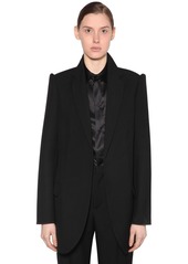Balenciaga Wool Garbadine Blazer W/ 3d Sleeves