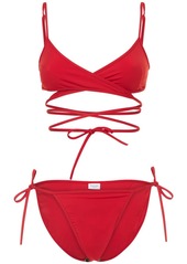 Balenciaga Wraparound Nylon Bikini