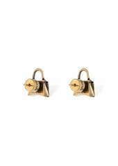 Balenciaga Xs Bag Stud Brass Earrings