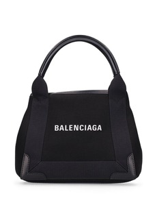 Balenciaga Xs Cabas Navy Cotton Bag