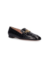 Bally 10mm Obrien Croc Embossed Loafers