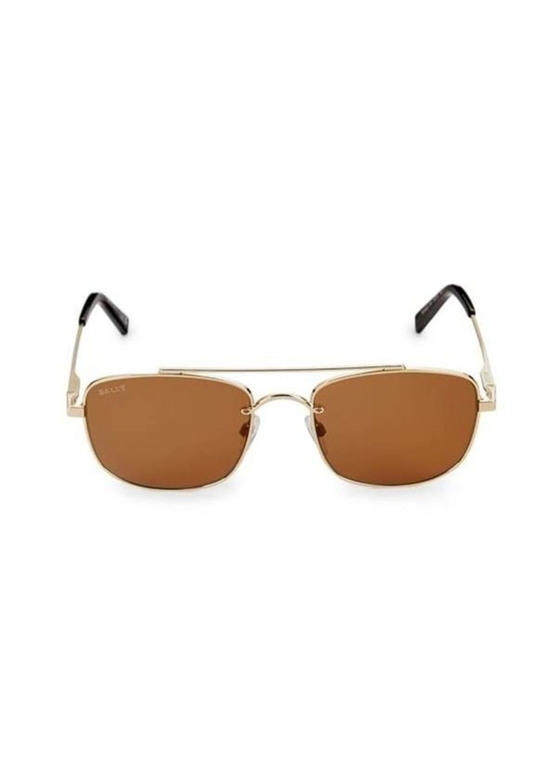 Bally 54MM Rectangle Sunglasses