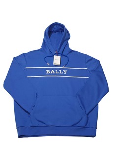 Bally 6240606 Unisex Blue Hooded Sweatshirt