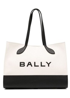 BALLY Bar Keep On cotton tote bag