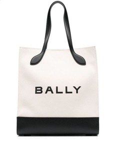 BALLY Bar Keep On fabric tote bag