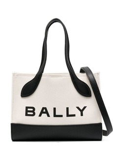 BALLY Bar Keep On mini cotton tote bag