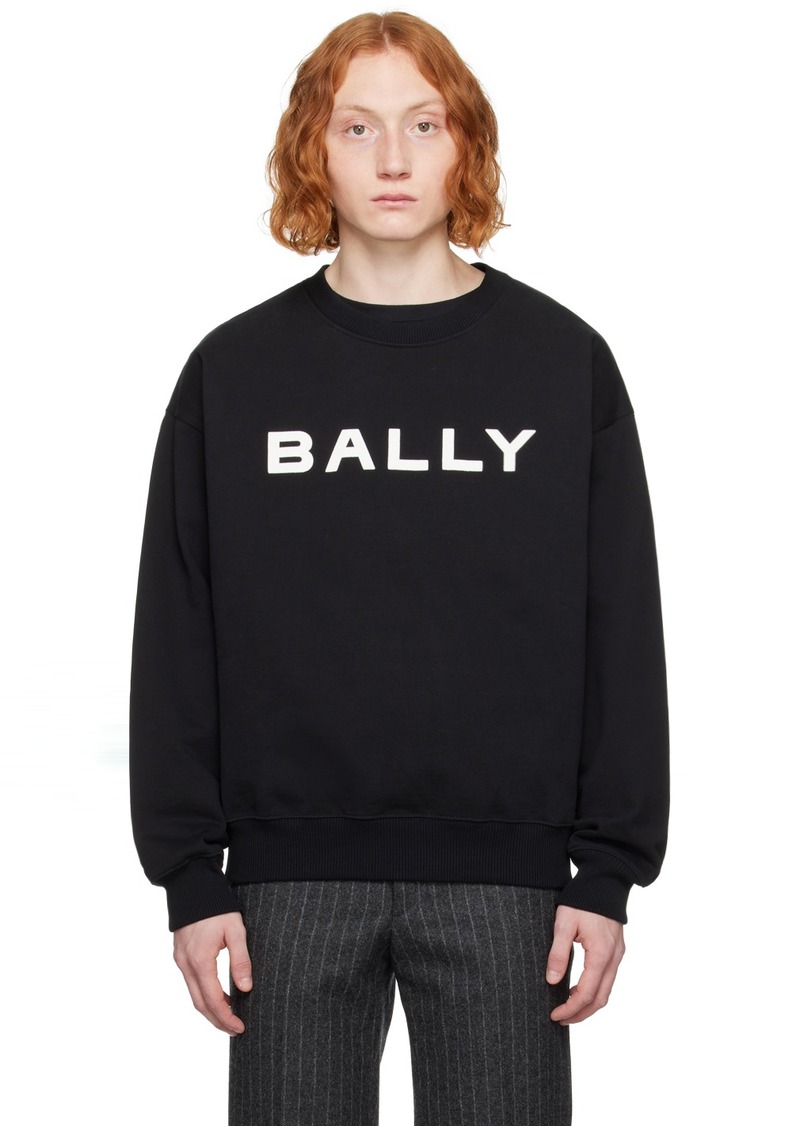 Bally Black Flocked Sweatshirt