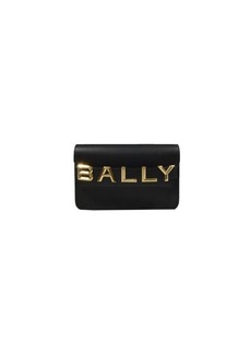 BALLY Black leather Logo Crossbody shoulder bag Bally