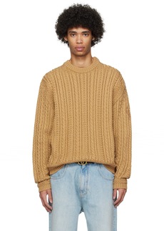 Bally Brown Embroidered Sweater