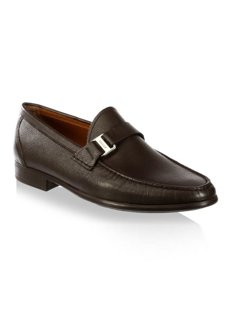 bally colbar leather loafers