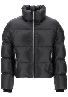 Bally cropped puffer jacket in ripstop
