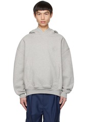 Bally Gray Embroidered Hoodie