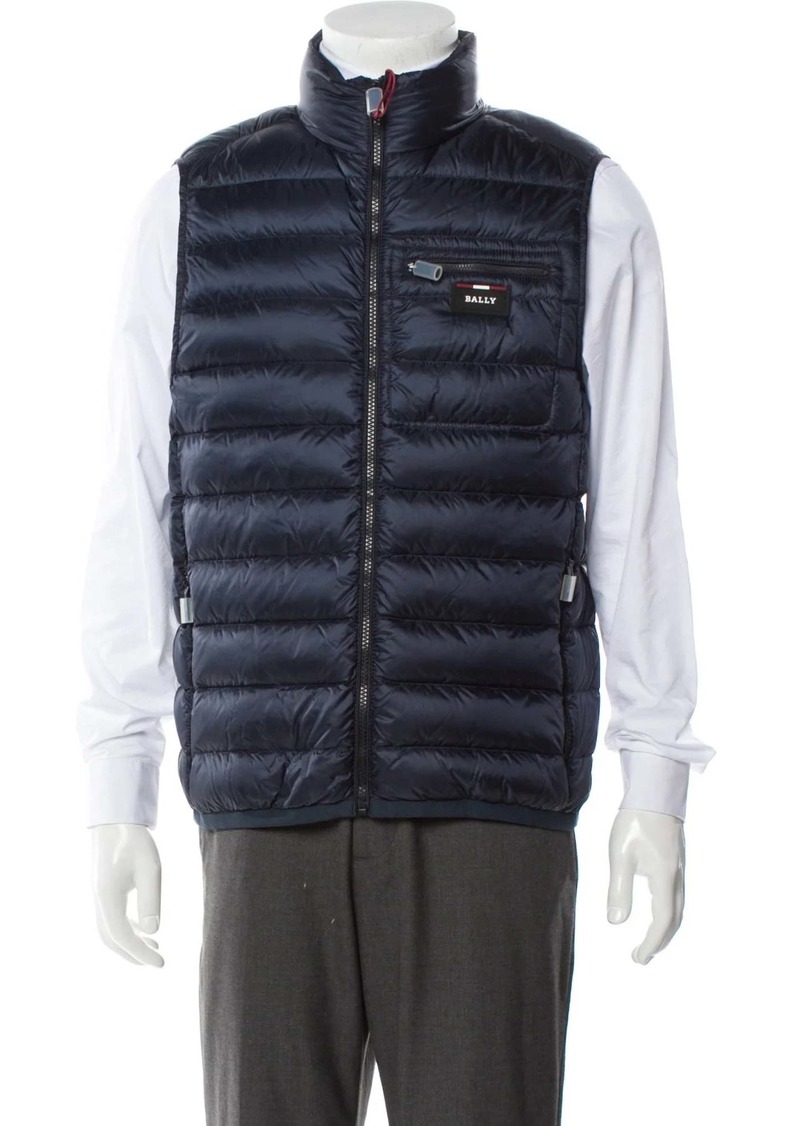 BALLY Men's 6240395 Blue Down Puffer Vest Coat