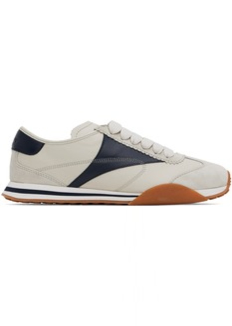 Bally Off-White & Navy Sonney Sneakers