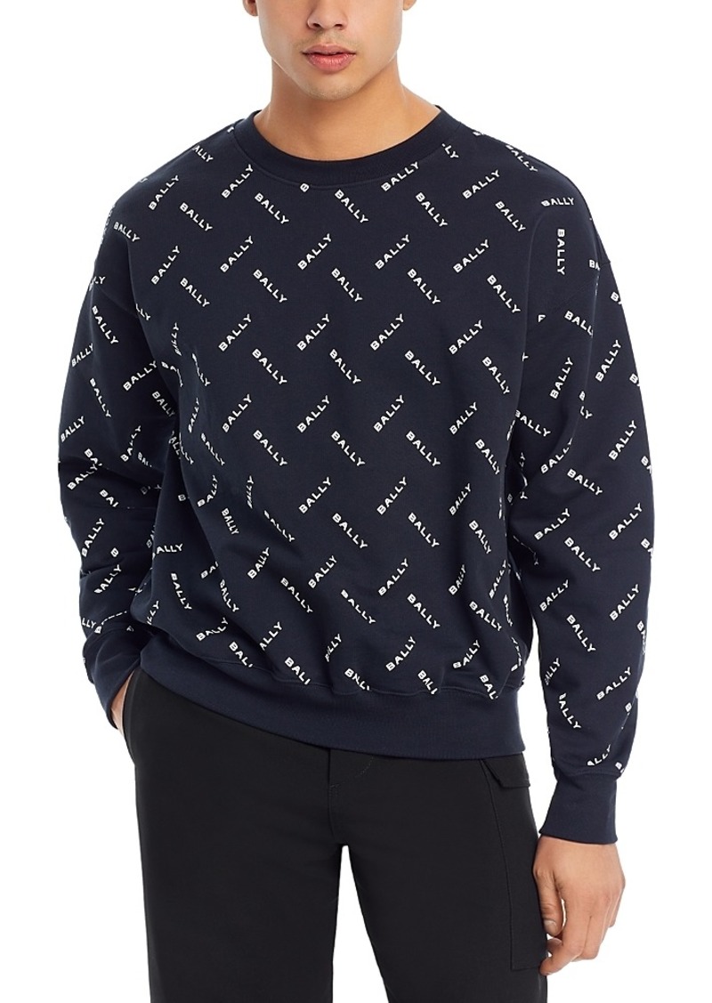 Bally Regular Fit Crewneck Cotton Sweatshirt