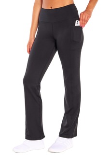 Bally Total Fitness Women's Flare Comfort High Rise Pocket Pant
