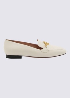 BALLY WHITE LEATHER OBRIEN LOAFERS