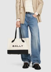Bally Bar Keep On Canvas Shoulder Bag
