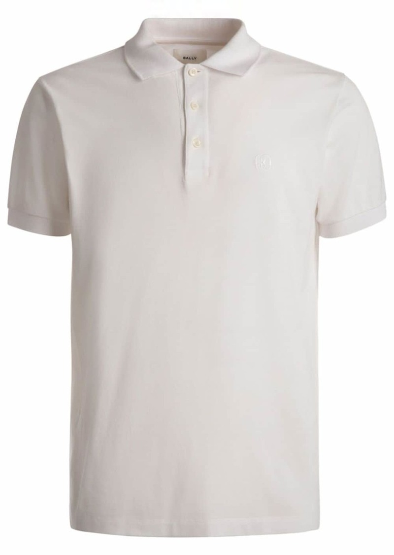 Bally button-fastening cotton polo shirt