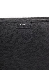 Bally Code Leather Clutch