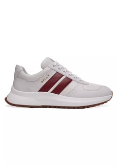 Bally Darsyl Striped Leather Low-Top Sneakers