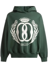 Bally Emblem logo-print cotton hoodie